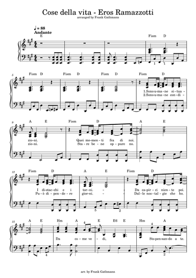 Cose Della Vita (arr. Frank Gathmann)