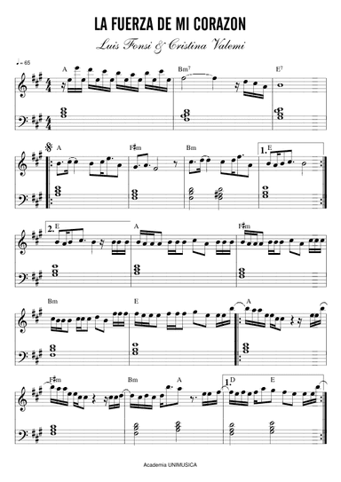La Fuerza De Mi Corazon (arr. Unimusic Academy (Academia Unimusica))