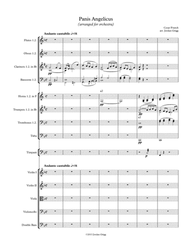 Panis Angelicus (arranged for orchestra) (arr. Jordan Grigg)
