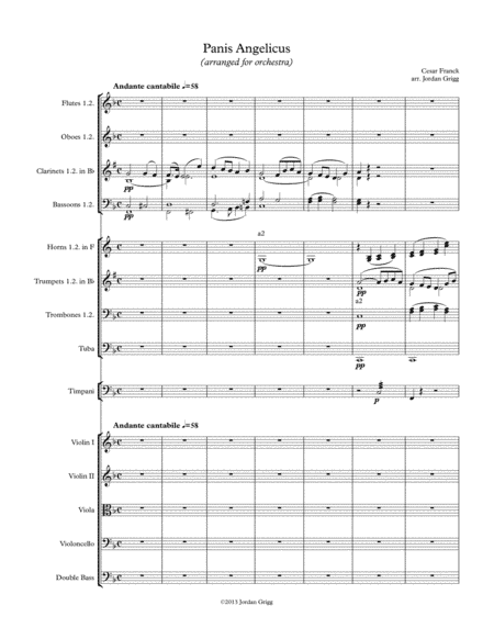 Panis Angelicus (arranged for orchestra) (arr. Jordan Grigg)