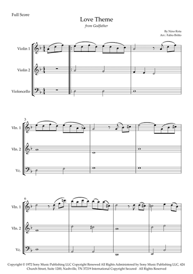 The Godfather (love Theme) (arr. Fabio Britto)