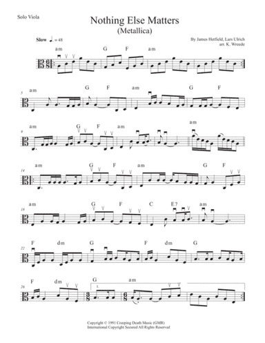 Nothing Else Matters (arr. K. Wreede)