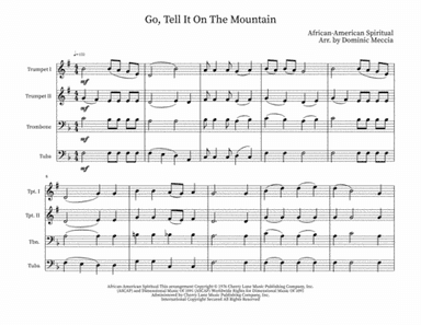 Go Tell It On The Mountain (arr. Dominic Meccia)