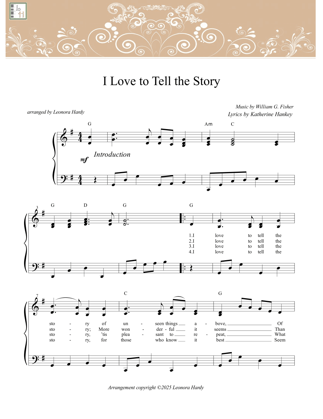 I Love to Tell the Story (arr. Leonora Hardy)