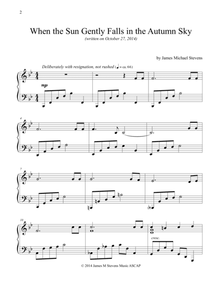 When the Sun Gently Falls in the Autumn Sky