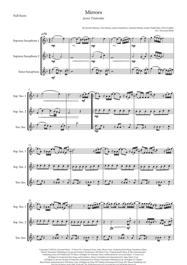 Mirrors (arr. Fernando Britto)