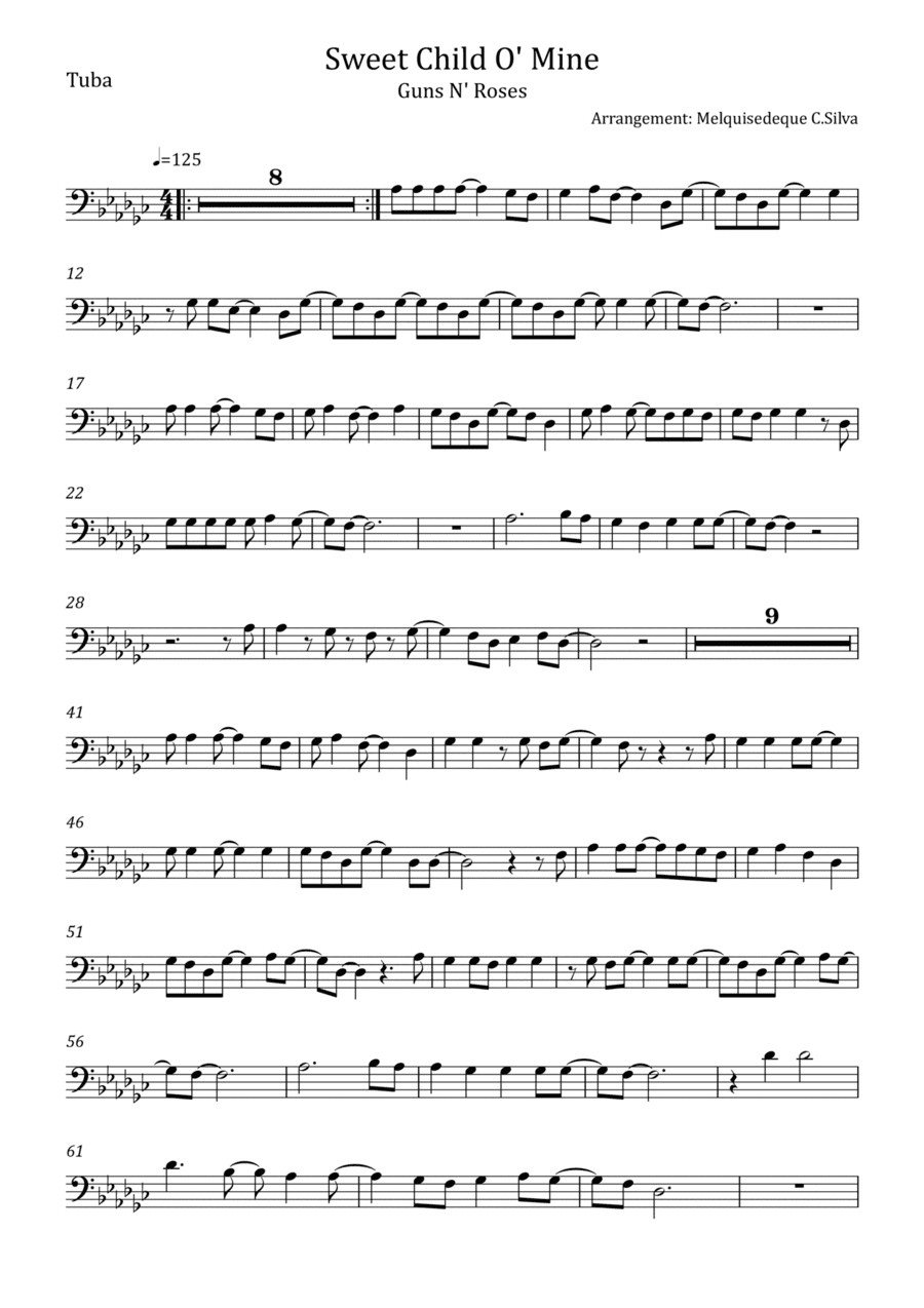 Sweet Child O' Mine (arr. Melquisedeque C.Silva)