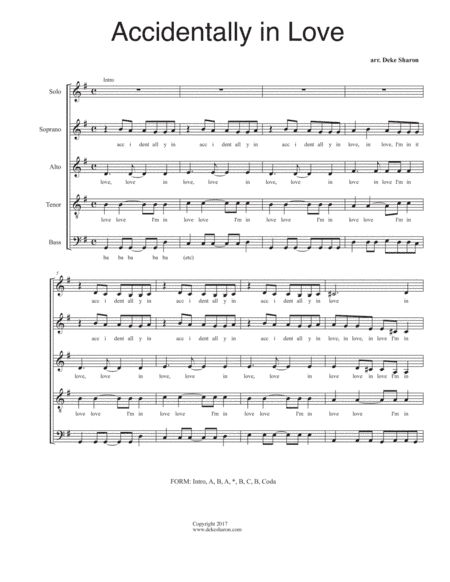 Accidentally In Love (arr. Deke Sharon)