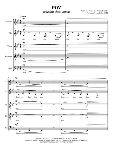 Pov (arr. ABChords321)