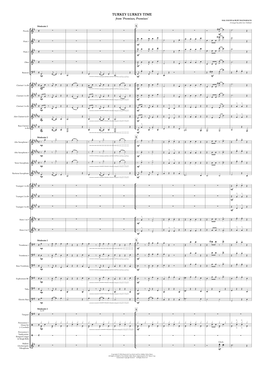 Turkey Lurkey Time (arr. John Ivor Holland)
