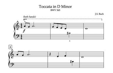 Toccata in D minor (from J.S. Bach's Toccata and Fugue in D minor) (arr. Alex Isackson, Hoffman Academy)