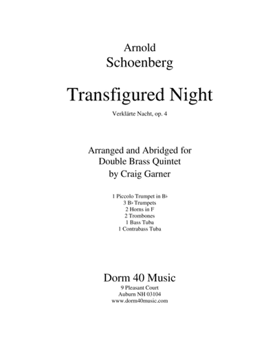 Transfigured Night (Verklärte Nacht, Op. 4) (for Brass Ensemble) (arr. Craig Garner)