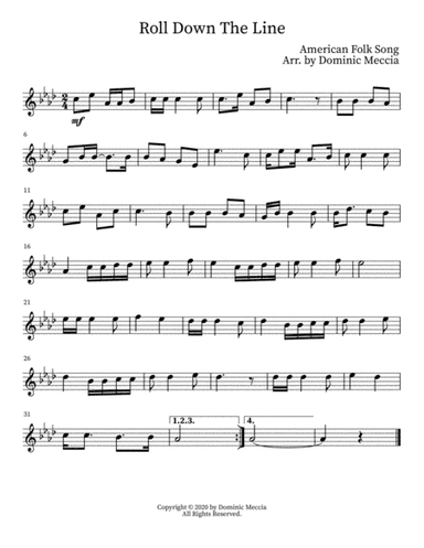 Roll Down The Line (arr. Dominic Meccia)