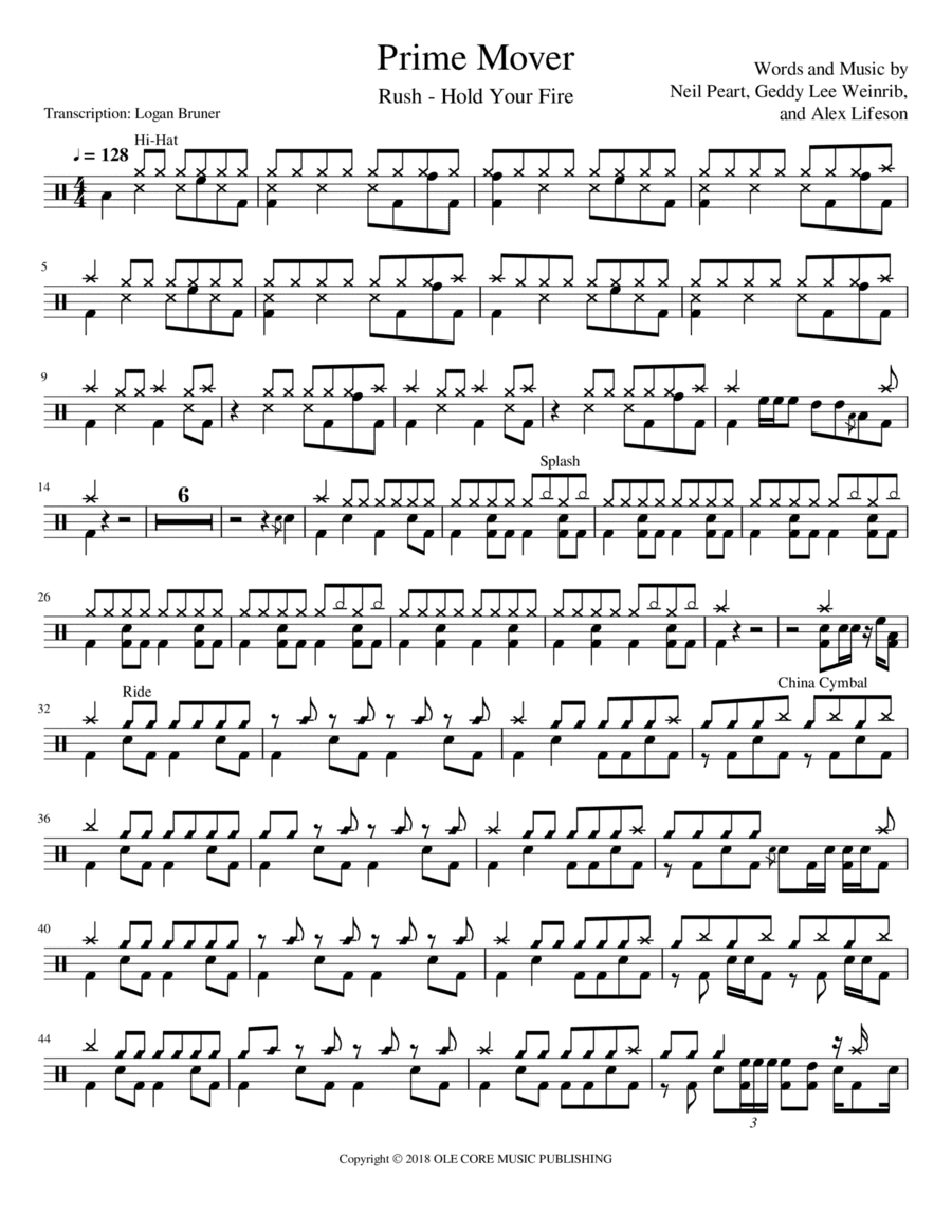 Prime Mover (arr. Logan Bruner)