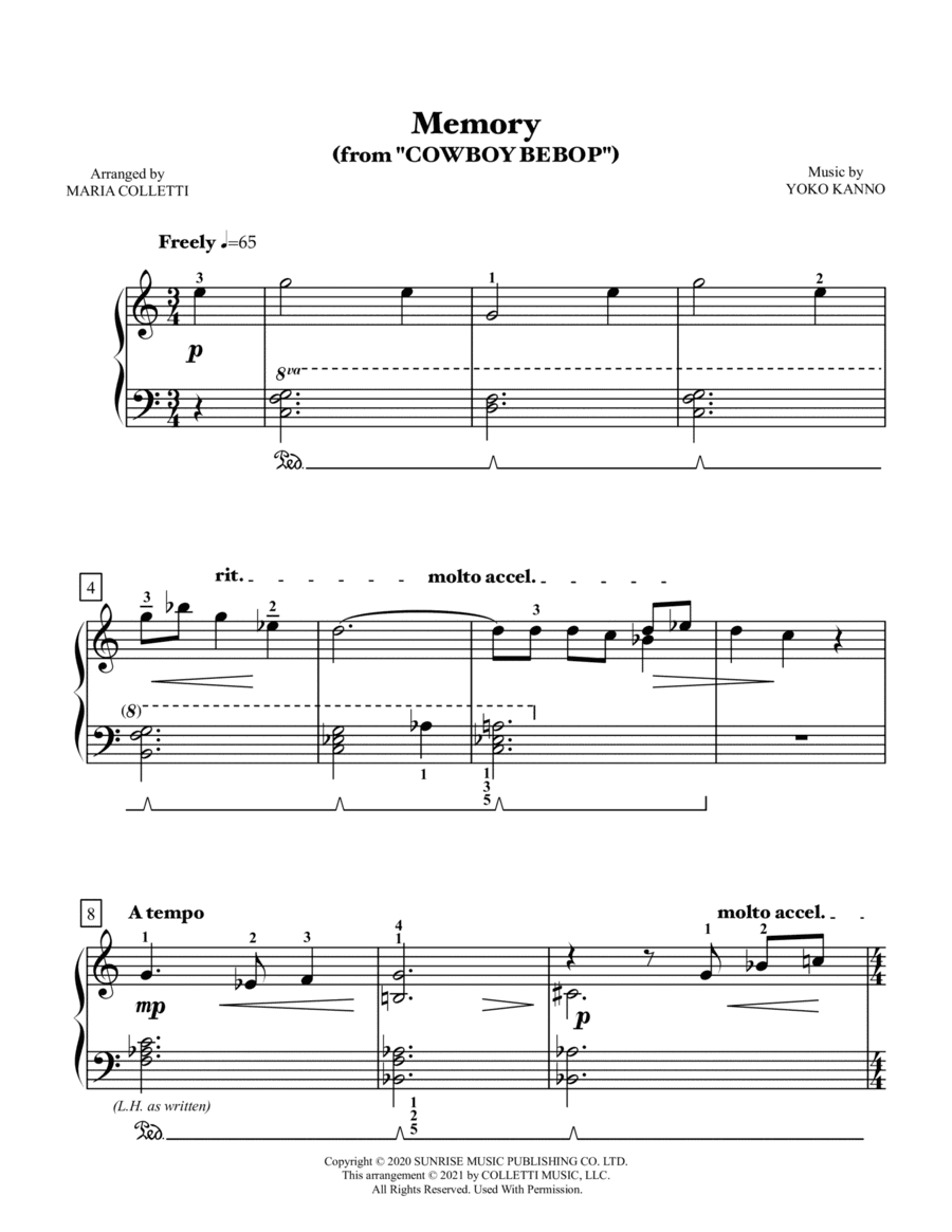 Memory (arr. Maria Colletti)
