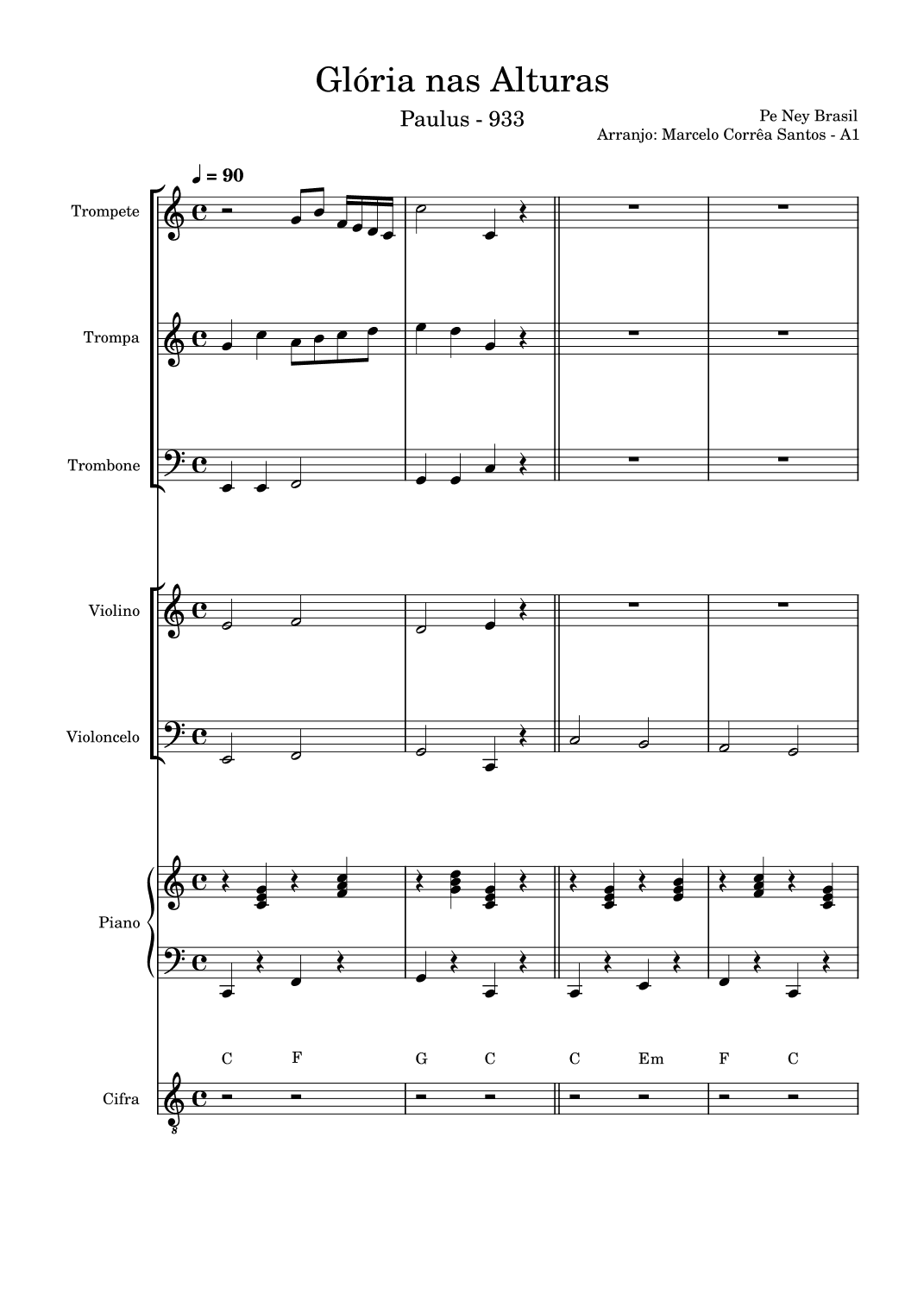 Glória nas Alturas (arr. Marcelo Correa Santos)