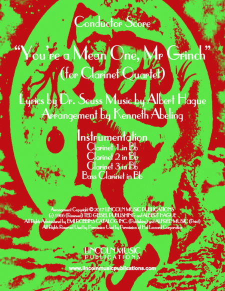 You're A Mean One, Mr. Grinch (arr. Kenneth Abeling)