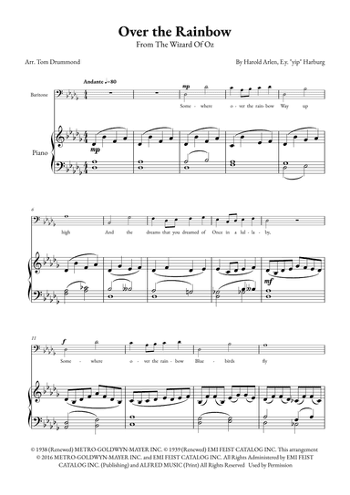 Over The Rainbow (arr. Tom Drummond)