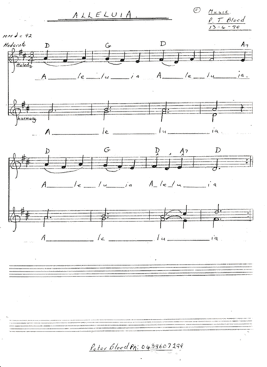 Catholic Mass The Alleluia.