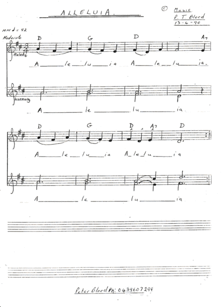 Catholic Mass The Alleluia.