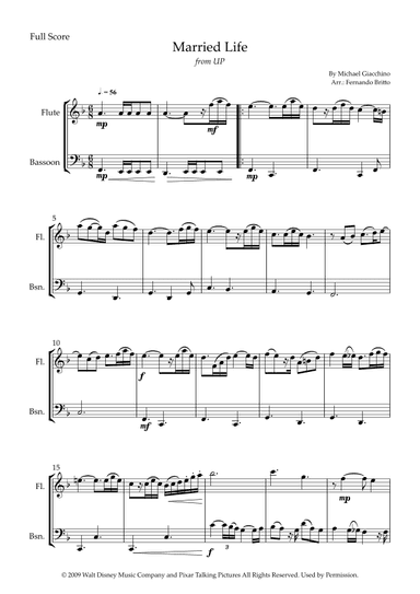 Married Life (arr. Fernando Britto)