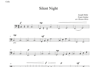 Silent Night - For Small Orquestra (arr. Renato Brito - Cello part) (arr. Renato Brito)