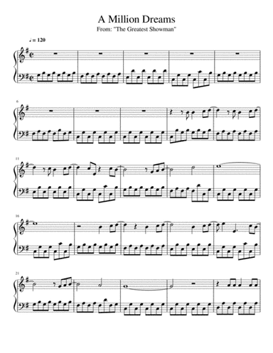A Million Dreams (arr. Leonardo J. Rosa)