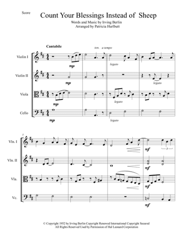 Count Your Blessings Instead Of Sheep (arr. Patricia Hurlbutt)