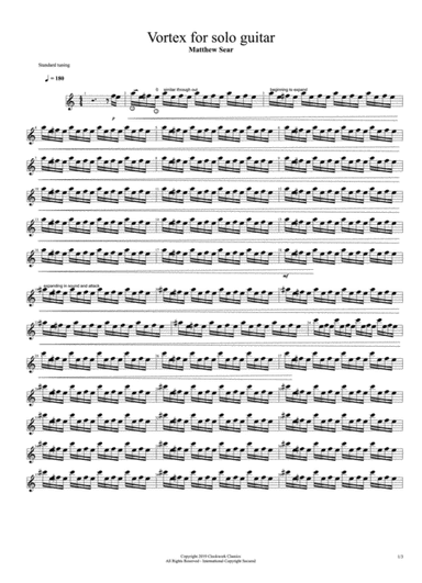 Vortex for solo guitar