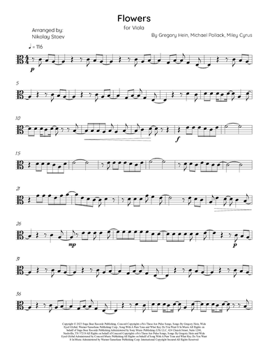 Flowers (arr. Nikolay Stoev)
