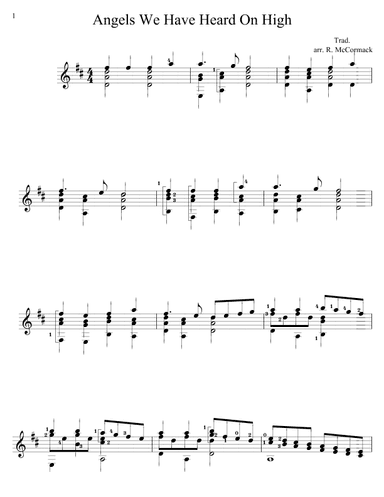 Angels We Have Heard On High (arr. Robert McCormack)
