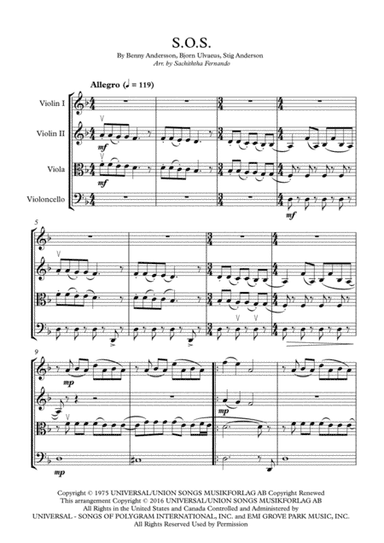S.o.s. (arr. Sachiththa Fernando)