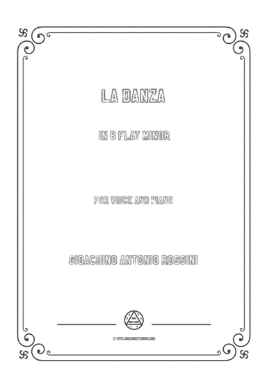 Gioachino-La Danza in b flat minor,for Voice and Piano (arr. MSM)