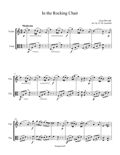 In the Rocking Chair (arr. Nick Lacanski)