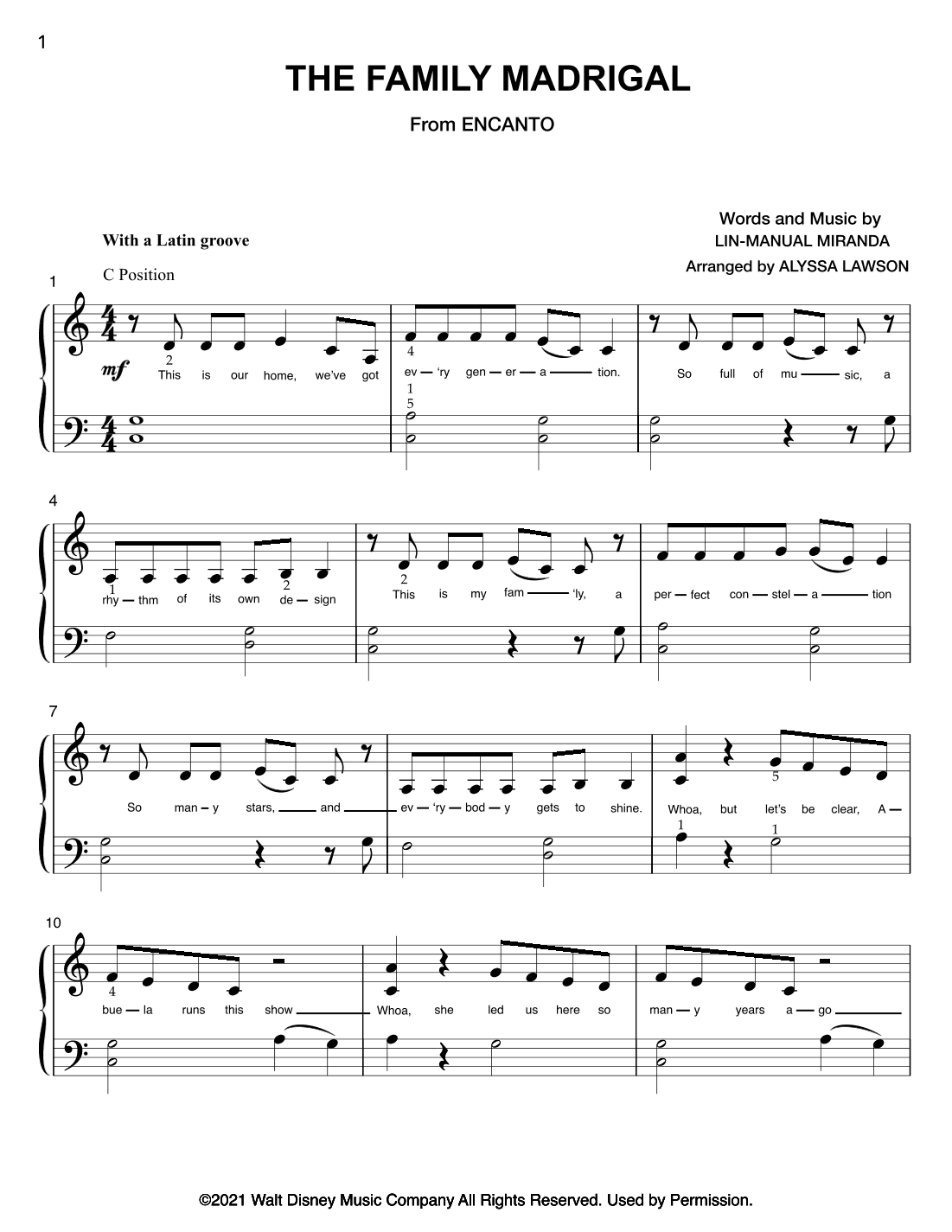 The Family Madrigal (arr. Alyssa Lawson)
