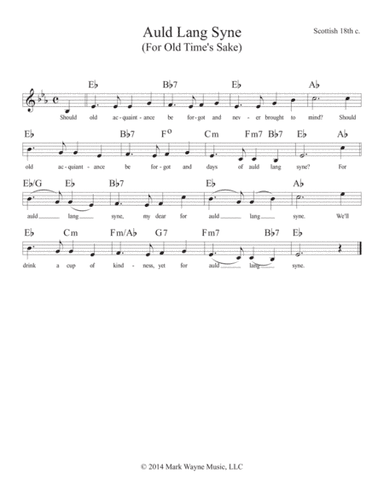Auld Lang Syne (arr. Mark Huxhold)