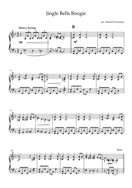 Jingle Bells Boogie (arr. Daniel Nicholson)