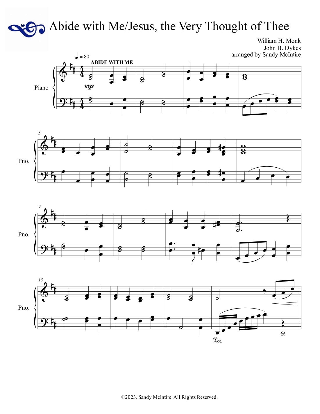 Abide With Me/Jesus, the Very Thought of Thee (arr. Sandy McIntire)