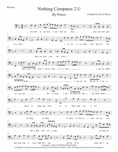 Nothing Compares 2 U (arr. Kevin Busse)