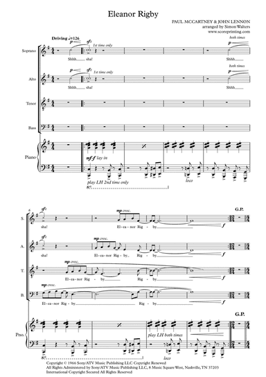 Eleanor Rigby (arr. Simon Walters)