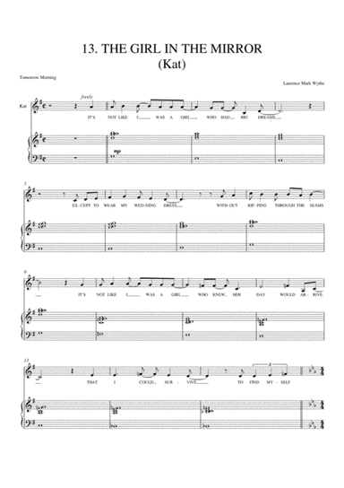 The Girl in the Mirror (from 'Tomorrow Morning')