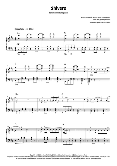 Shivers (arr. Bernardo Pereira)