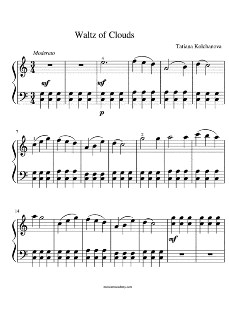 'Waltz of Clouds', composer Tatiana Kolchanova