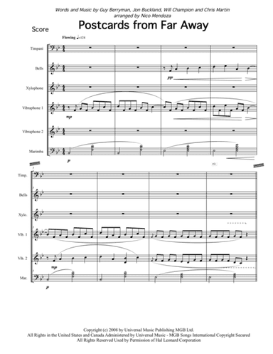 Postcards From Far Away (arr. Nico Mendoza)