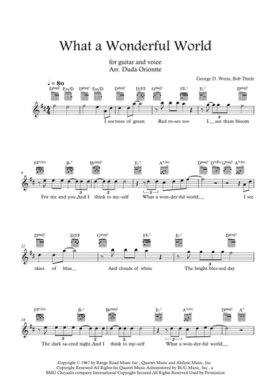 What A Wonderful World (arr. Duda Oriontte)