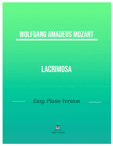 Mozart - Lacrimosa (Easy Piano Version) (arr. ANDRE LAITANO)