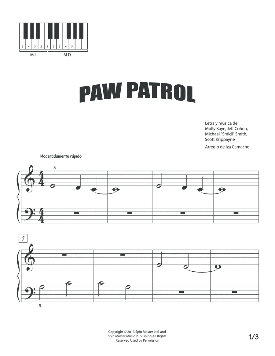 Paw Patrol Theme (arr. Iza Camacho F.)