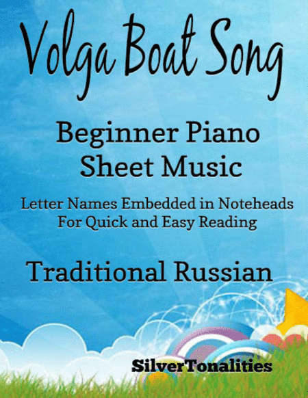 Volga Boat Song Beginner Piano Sheet Music (arr. SilverTonalities)