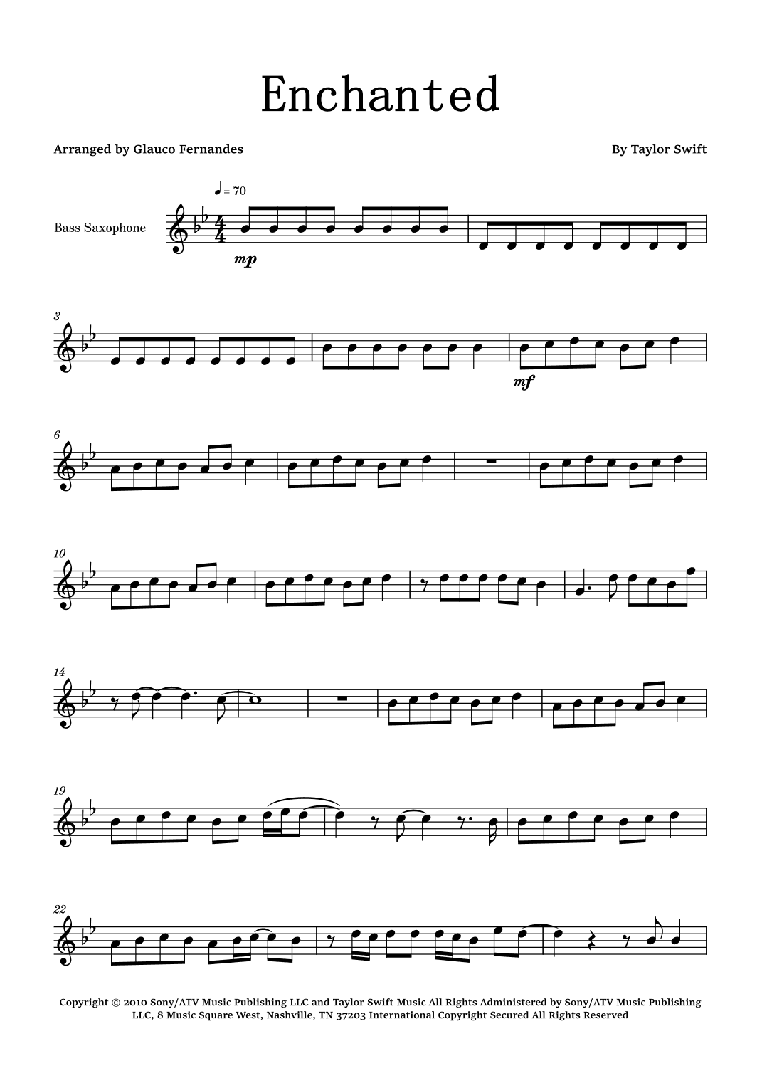 Enchanted (arr. Glauco Fernandes)