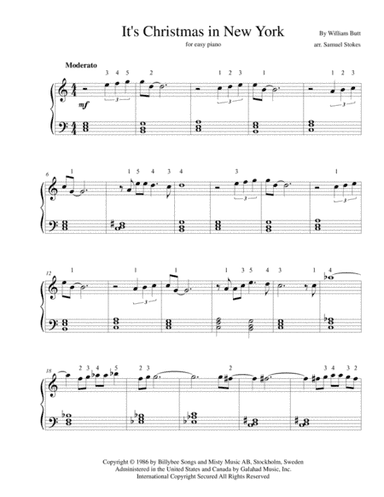 It's Christmas In New York (arr. Samuel Stokes)